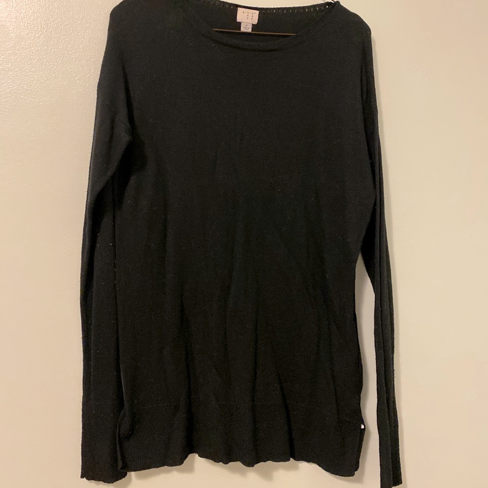 Plain black sweater